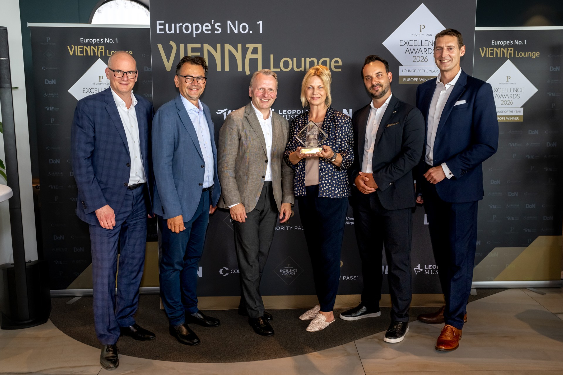 Historischer Hattrick für die VIENNA Lounge: Europas beste Airport-Lounge zum dritten Mal in Folge ausgezeichnet